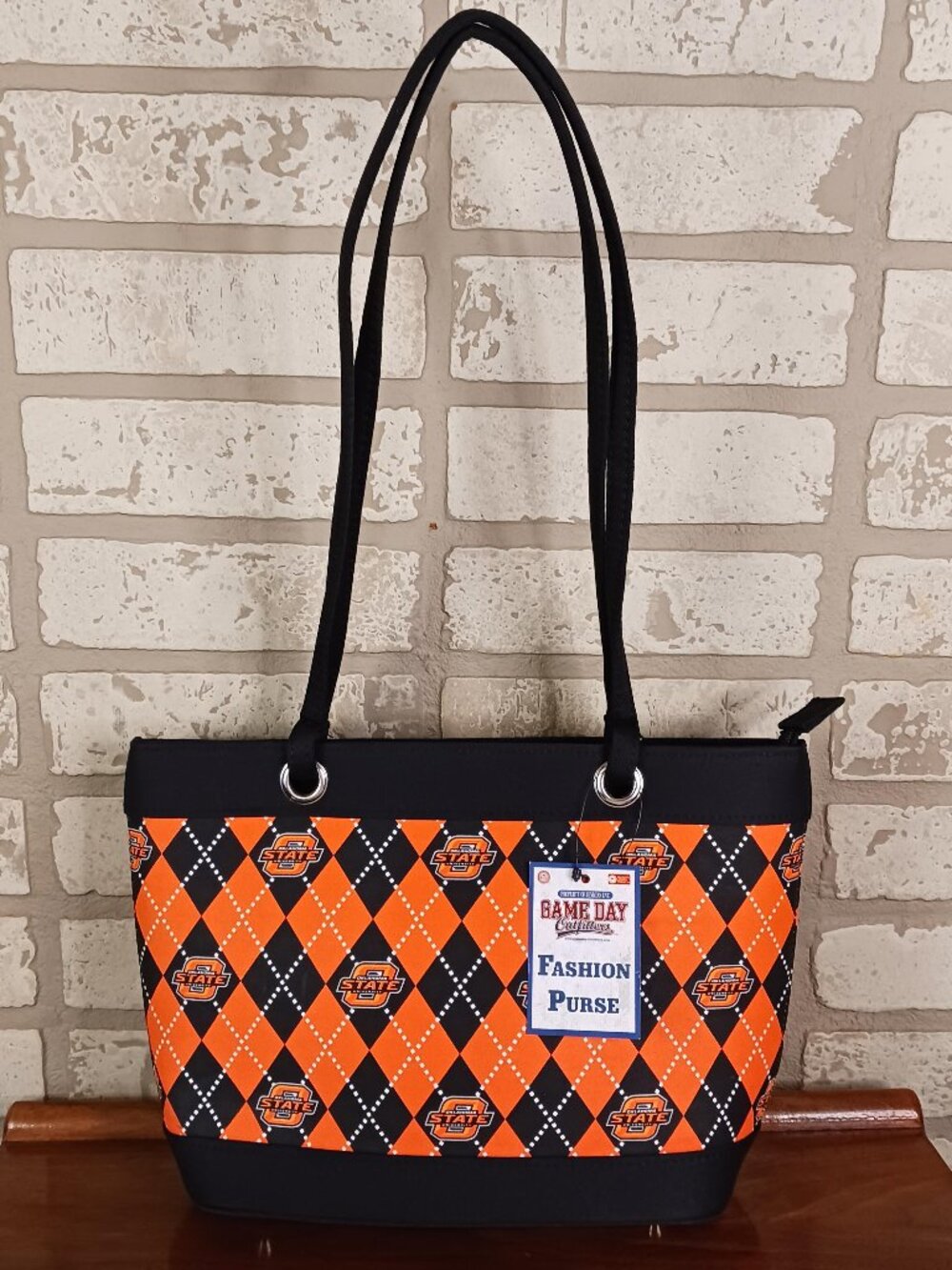 Oklahoma State Cowboys Womens Tote Purse Bag OSU Orange/Black NCAA